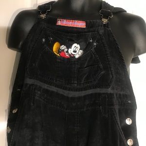Mickey Mouse Black Jerry Leigh Overalls Size M